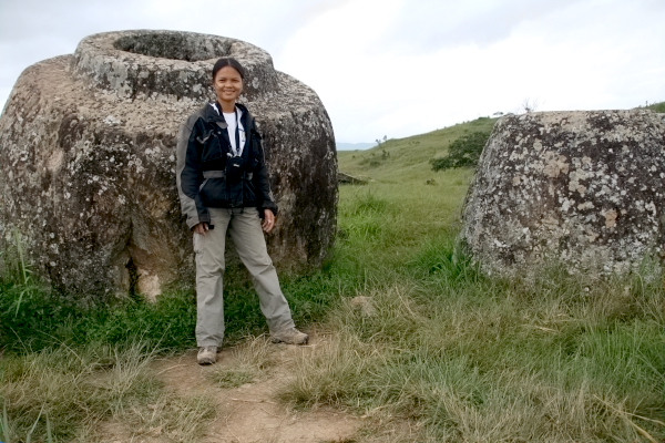 jane in the plain of jars.JPG